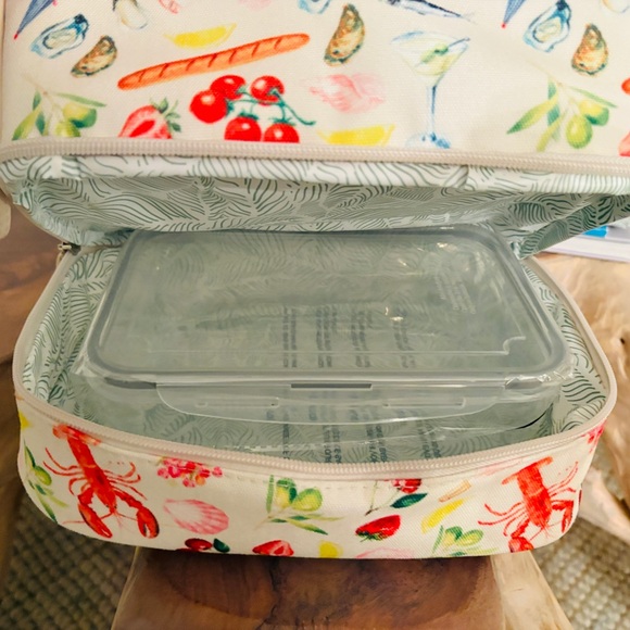 Ollie & Olivia Colorful Italian Themed Lunch Bag - Picture 6 of 7